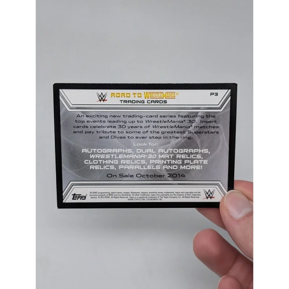 WWE Topps 2014 Daniel Bryan John Cena Road To Wrestlemania DVD Exclusive Card P3